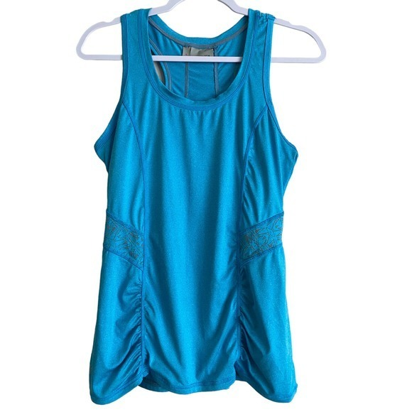 Athleta Tops - Athleta Aqua Blue Racerback Tank Top-Size‎ Small Women-EUC